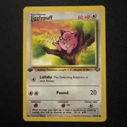 Pokemon TCG Cards 1st Edition Jigglypuff 54/64 Jungle NM - Image 1