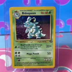 Pokemon Nidoqueen TCG Jungle Holo Card 7/64 Unlimited Holo Rare LP - Image 1