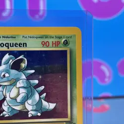 Pokemon Nidoqueen TCG Jungle Holo Card 7/64 Unlimited Holo Rare LP - Image 2