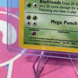 Pokemon Nidoqueen TCG Jungle Holo Card 7/64 Unlimited Holo Rare LP - Image 4