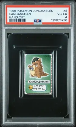 Kangaskhan Pokemon Card Lunchables Mini Hand Cut 1999 Nintendo WOTC PSA 4 POP 1 - Image 1