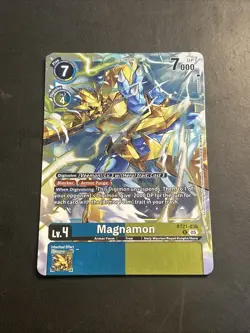 Magnamon Lv.4 Digimon Card Game BT21-036 Holo Foil Rare Near Mint English - Image 1