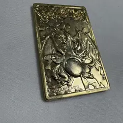 Charizard Pokemon 23K Gold Plated Card Vintage Nintendo 1999 Burger King Promo - Image 2