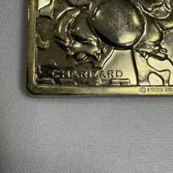 Charizard Pokemon 23K Gold Plated Card Vintage Nintendo 1999 Burger King Promo - Image 3