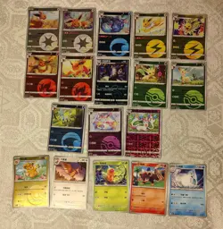 Modern Chinese Pokemon - 18 Card Lot, Mainly Eevees & Holo (Gem Pack & Other) - Image 1