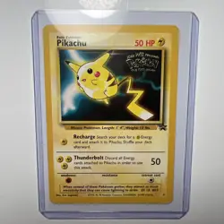 Pikachu 4 WB The First Movie Black Star Promo Pokemon Card - Image 1