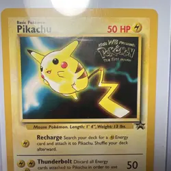 Pikachu 4 WB The First Movie Black Star Promo Pokemon Card - Image 2
