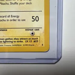 Pikachu 4 WB The First Movie Black Star Promo Pokemon Card - Image 5