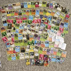 Pokemon Card Lot Trading Cards 170 Cards TCG - Image 1