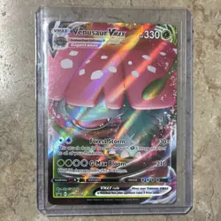 Pokemon Venusaur VMAX SWSH102 Promo Full Art Holo Sword & Shield Card - Image 1