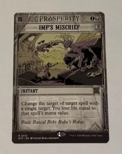 MTG Imp's Mischief - Outlaws of Thunder Junction: Breaking News LP - Image 1