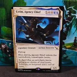 magic the gathering - Ezrim, Agency Chief - Legendary Creature -Archon Detective - Image 1