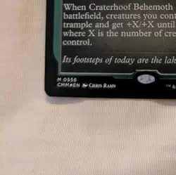 Craterhoof Behemoth (Foil Etched) Commander Masters Foil - Image 4