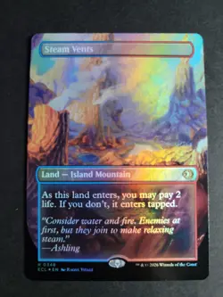 Steam Vents (Borderless Foil) Rare MTG Lorwyn Eclipsed - Image 1