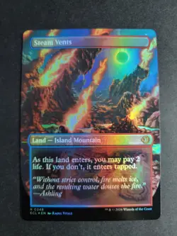 Steam Vents (Borderless Foil) Rare MTG Lorwyn Eclipsed - Image 2