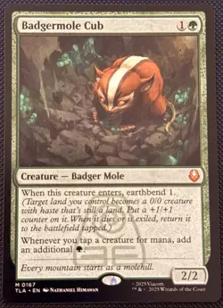 0167 Badgermole Cub MTG X Avatar The Last Airbender Nonfoil - Image 2