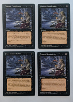 MTG Magic the Gathering - Demonic Consultation x4 - Ice Age - Image 1