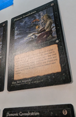 MTG Magic the Gathering - Demonic Consultation x4 - Ice Age - Image 4
