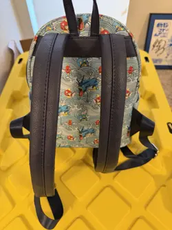 Pokemon Loungefly Gyarados Magikarp Waves AOP Mini Backpack Barely Used Mint - Image 2