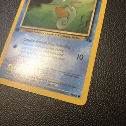 Horsea 49/62 Fossil 1st First Edition Pokemon Card In Mint Condition - Image 3