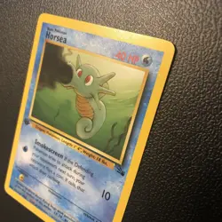 Horsea 49/62 Fossil 1st First Edition Pokemon Card In Mint Condition - Image 4