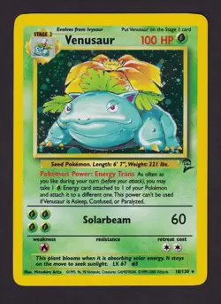 Pokemon TCG - Venusaur 18/130 Holo Base Set 2 - NEAR MINT - Image 1