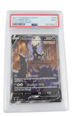 Umbreon V (Alternate Full Art) 2021 Pokemon 189/203 SWSH07: Evolving Skies Holo - Image 2