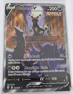 Umbreon V (Alternate Full Art) 2021 Pokemon 189/203 SWSH07: Evolving Skies Holo - Image 3