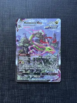 Rayquaza VMAX 218/203 Evolving Skies Alternate Art Secret Rare Pokemon TCG NM/M - Image 1