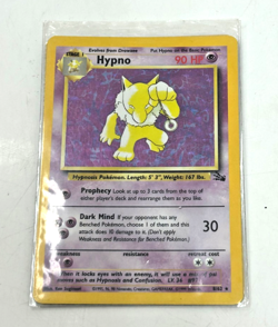 Hypno (8/62) Holo Rare Pokemon Card from 1999 Fossil Set - (N) #63C - Image 1