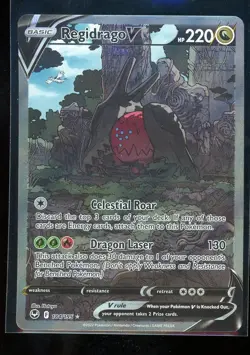 Regidrago V ⭐ 184/195 Holo Rare Ultra Silver Tempest 2022 Pokemon NM - Image 1