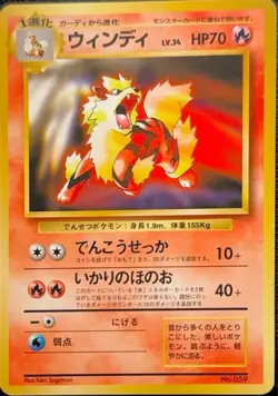 1998 Pokemon TCG - Japanese CD Promo - Arcanine - Non HOLO - #59 - Image 1
