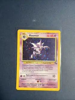 Pokemon TCG Haunter 6/62 Fossil Unlimited Holo Rare WOTC - Image 1