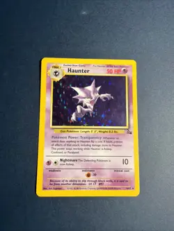 Pokemon TCG Haunter 6/62 Fossil Unlimited Holo Rare WOTC - Image 2