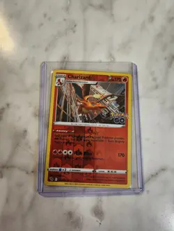 Pokemon TCG Charizard Pokemon GO 010/078 Reverse Holo Rare - Image 1