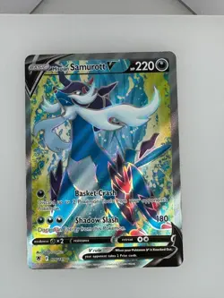 2022 Pokemon Astral Radiance Hisuian Samurott V 176/189 NM - Image 1