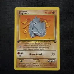 Rhyhorn 61/64 Jungle 1st Edition Pokemon - Image 1