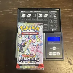 21.80g HEAVY - Pokemon TCG Prismatic Evolution Booster Pack!Possible GOD - Image 1