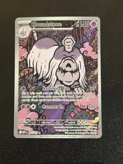 2025 Pokemon Houndstone 145/132 Me01: Mega Evolution Illustration Rare - Image 1