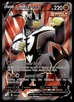 Pokemon TCG Battle Styles #150/163 Single Strike Urshifu V (Full Art) Holo NM - Image 1