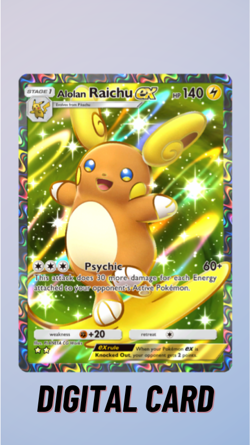 Alolan Raichu ex Celestial Guardians Pokemon TCG Pocket 2 Star ⭐⭐ (English) - Image 1