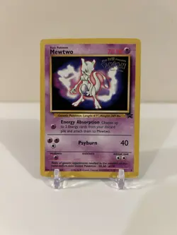 Pokemon Mewtwo Black Star Movie Promo #3 Heavily Played WOTC - Image 1