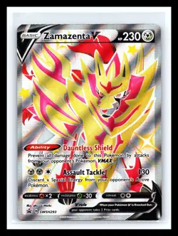 💥 Zamazenta V SWSH293 Ultra Rare Shiny Holo Promo Pokemon TCG (2023) - Image 1
