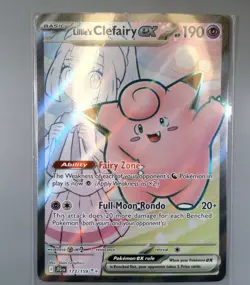 Pokemon TCG Lillie's Clefairy ex 173/159 JTG EN LP - Image 1