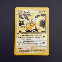 Pokemon TCG Raichu 21/64 (1st Edition / Neo Revelation / 2001 / NM / Mint) - Image 1
