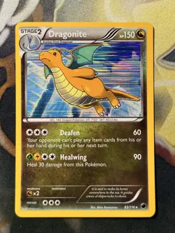 *VINTAGE* Pokemon TCG Dragonite 83/116 Holo Black & White Plasma Freeze Rare - Image 1