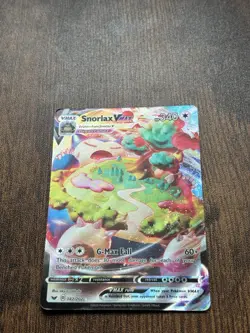 Pokemon TCG Snorlax VMAX Sword & Shield Base Set 142/202 - Image 1