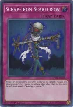 Yugioh! LP Scrap-Iron Scarecrow - SPWA-EN058 - Super Rare - 1st Edition Lightly - Image 1