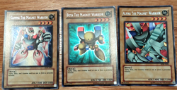 YuGiOh - Alpha, Beta and Gamma - Magnet Warrior DOR promos - 3x Secret Rare - Image 1
