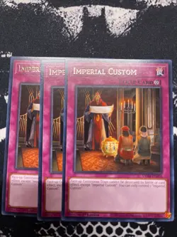 Yu-Gi-Oh 3X Imperial Custom Rare 1st Edition NM Valiant Smashers - Image 1